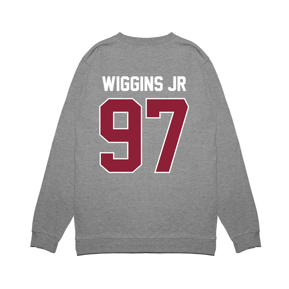 UMass - NCAA Football : Jermaine Wiggins Jr - Vintage Football Premium Crewneck Sweatshirt-1