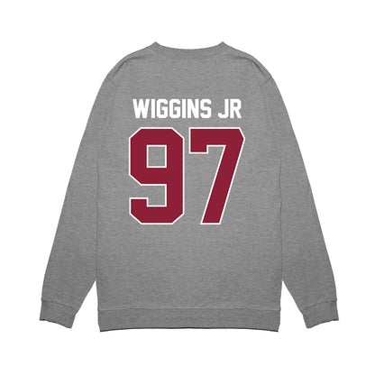 UMass - NCAA Football : Jermaine Wiggins Jr - Vintage Football Premium Crewneck Sweatshirt-1