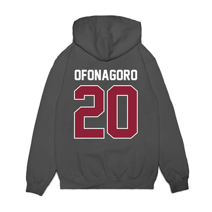 UMass - NCAA Football : Godson Ofonagoro - Vintage Football Premium Hooded Sweatshirt-1