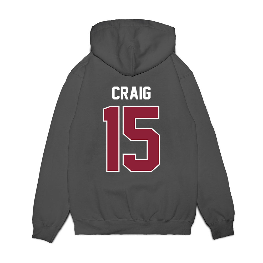 UMass - NCAA Football : Derrieon Craig - Vintage Football Premium Hooded Sweatshirt-1