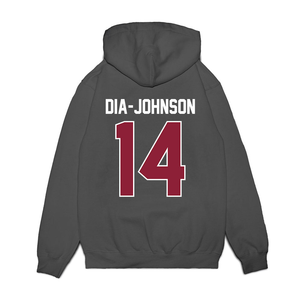 UMass - NCAA Football : Kezion Dia-Johnson - Vintage Football Premium Hooded Sweatshirt-1