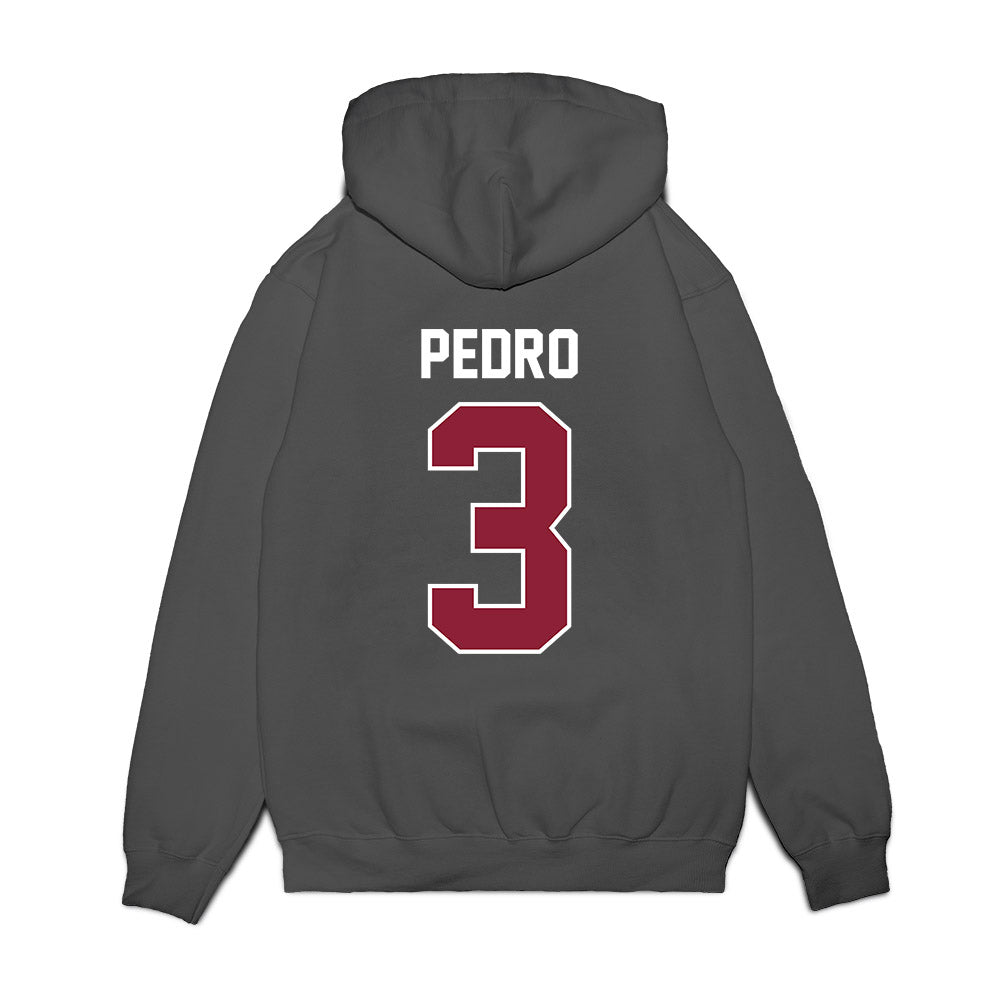 UMass - NCAA Football : Elijah Pedro - Vintage Football Premium Hooded Sweatshirt-1