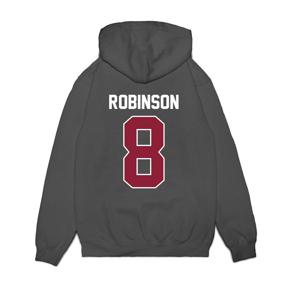 UMass - NCAA Football : Aquan Robinson - Vintage Football Premium Hooded Sweatshirt-1