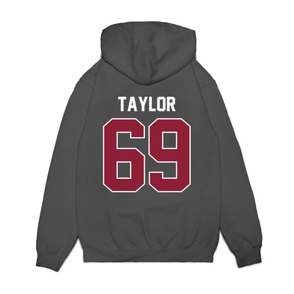 UMass - NCAA Football : Brock Taylor - Vintage Football Premium Hooded Sweatshirt-1