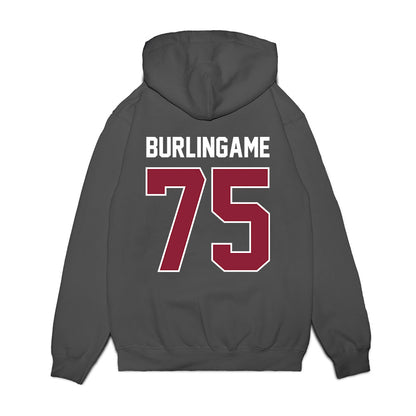 UMass - NCAA Football : Tanner Burlingame - Vintage Football Premium Hooded Sweatshirt-1