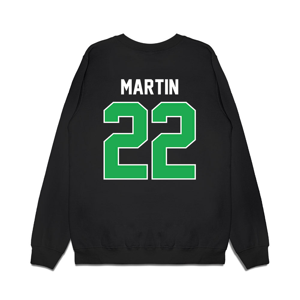 Marshall - NCAA Football : Kerion Martin - Vintage Helmet Premium Crewneck Sweatshirt-1