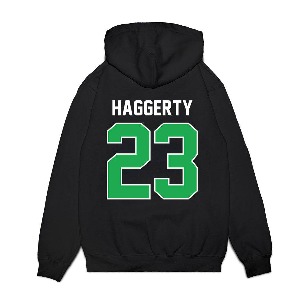 Marshall - NCAA Football : Jason Haggerty - Vintage Helmet Premium Hooded Sweatshirt-1