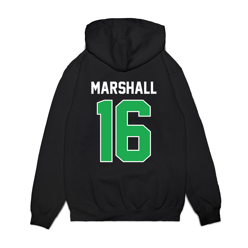 Marshall - NCAA Football : Jalen Marshall - Vintage Helmet Premium Hooded Sweatshirt-1