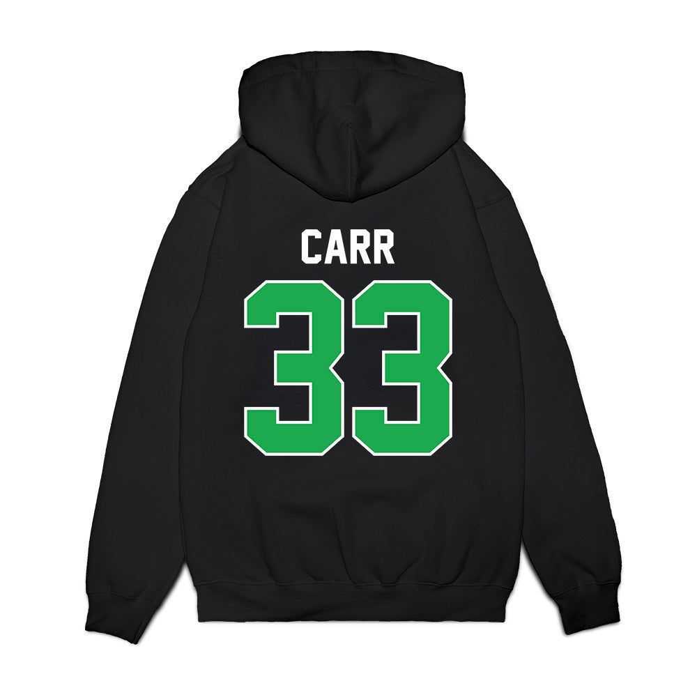 Marshall - NCAA Football : Rashawn Carr - Vintage Helmet Premium Hooded Sweatshirt-1