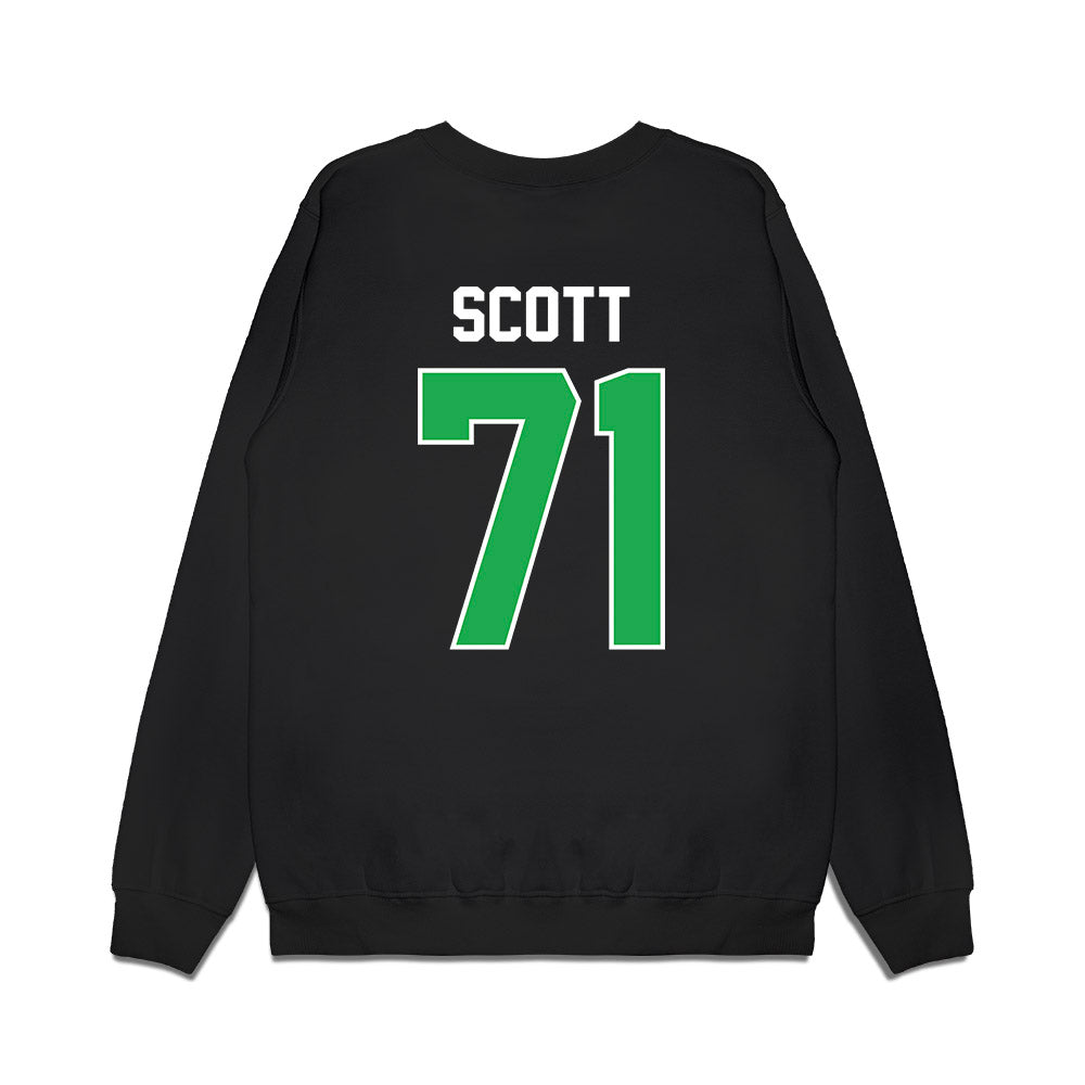 Marshall - NCAA Football : Morgan Scott - Vintage Helmet Premium Crewneck Sweatshirt-1