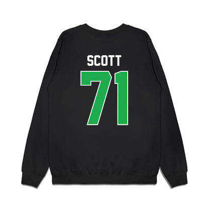 Marshall - NCAA Football : Morgan Scott - Vintage Helmet Premium Crewneck Sweatshirt-1