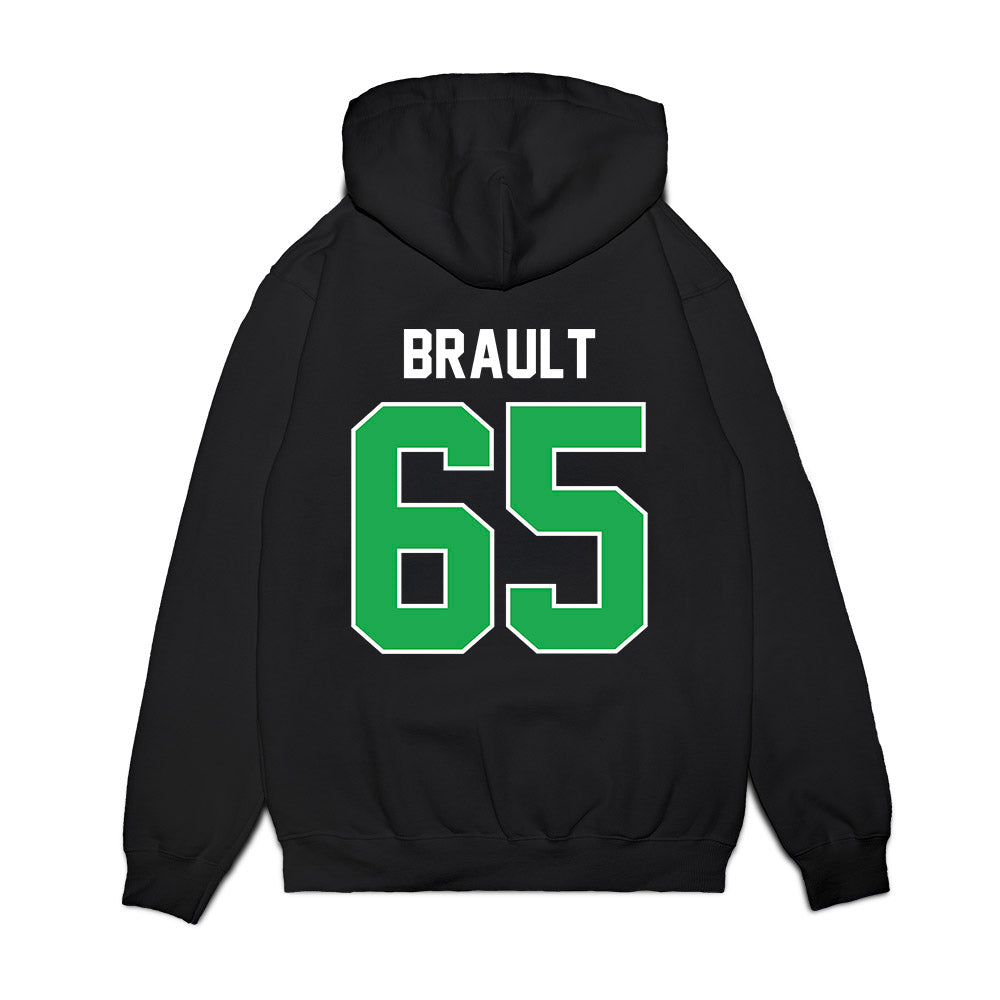 Marshall - NCAA Football : Parker Brault - Vintage Helmet Premium Hooded Sweatshirt-1