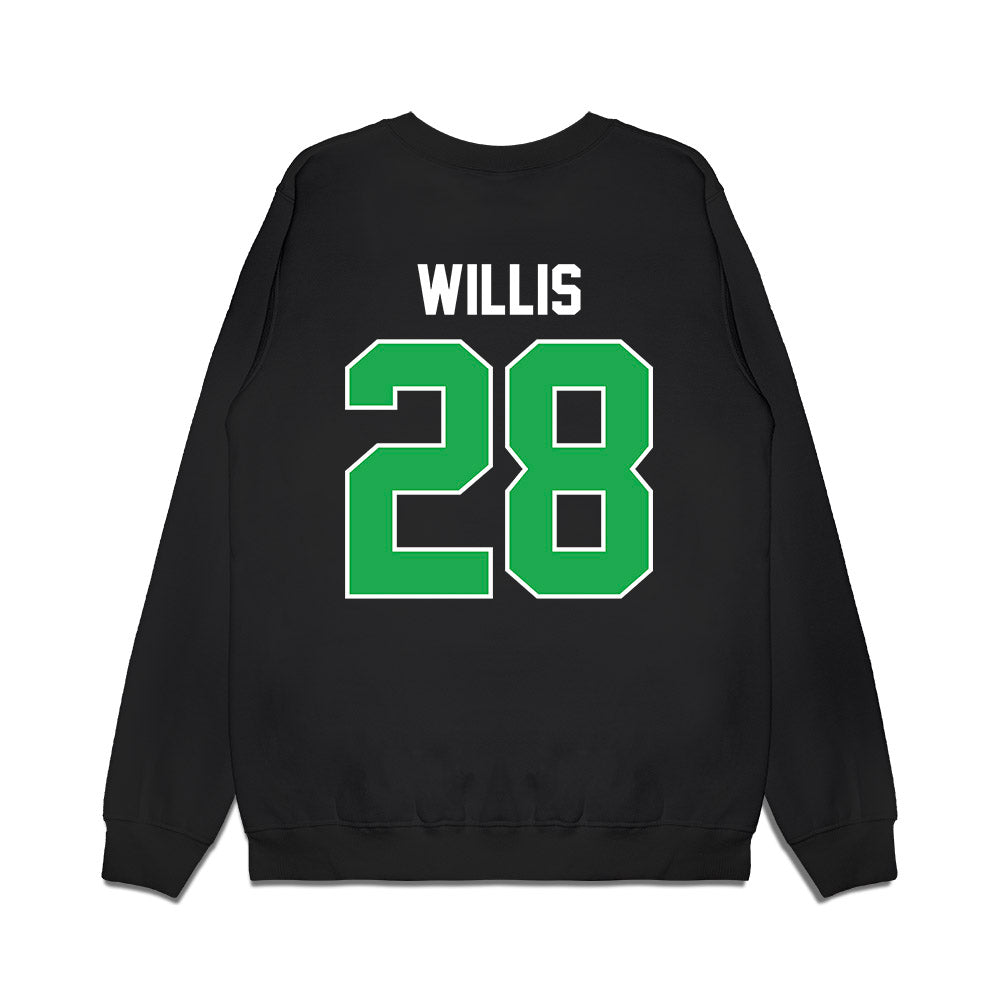 Marshall - NCAA Football : AD Willis - Vintage Helmet Premium Crewneck Sweatshirt-1