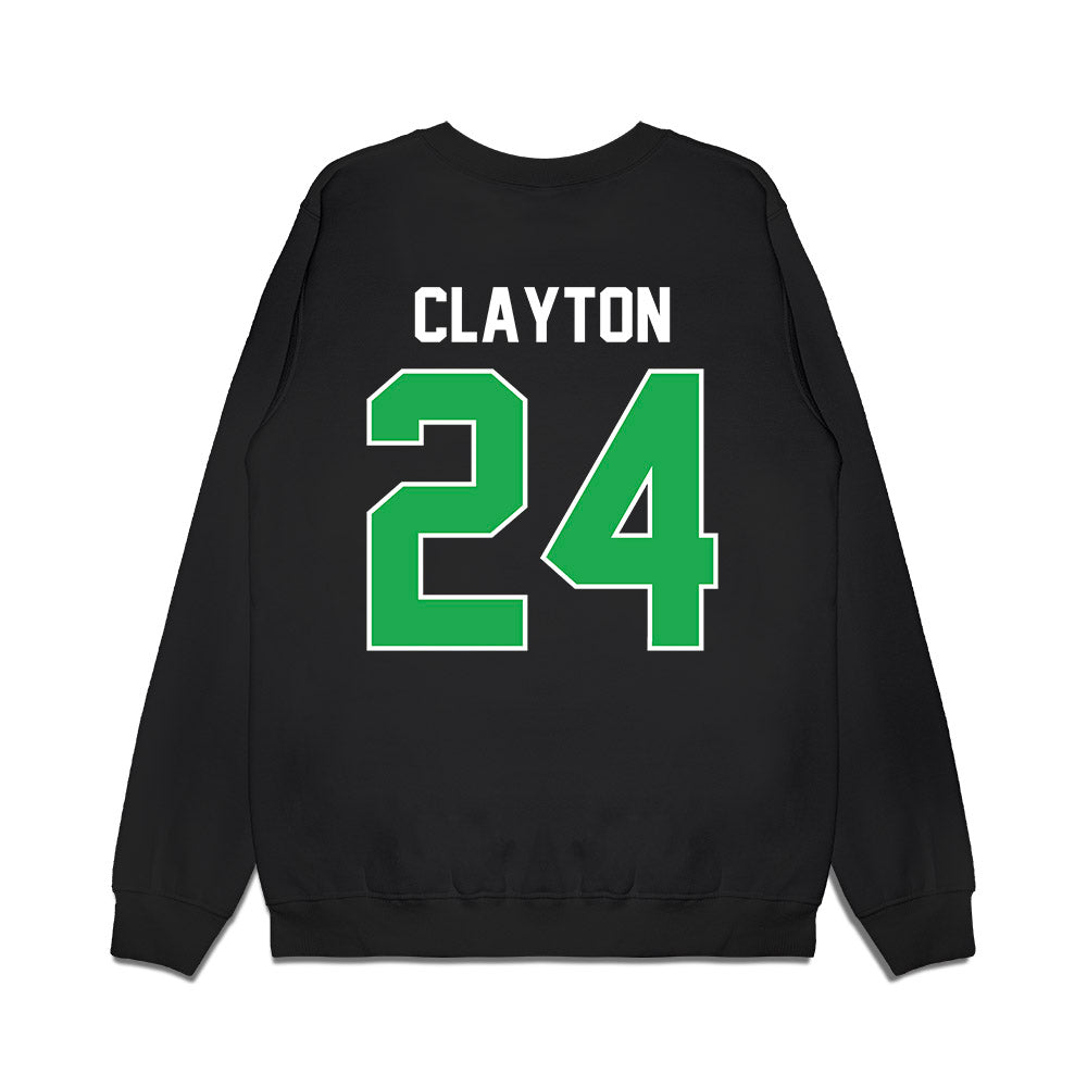 Marshall - NCAA Football : Jacarius Clayton - Vintage Helmet Premium Crewneck Sweatshirt-1