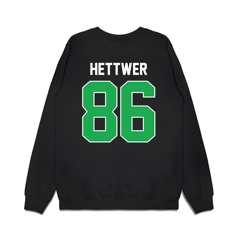 Marshall - NCAA Football : Brandon Hettwer - Vintage Helmet Premium Crewneck Sweatshirt-1