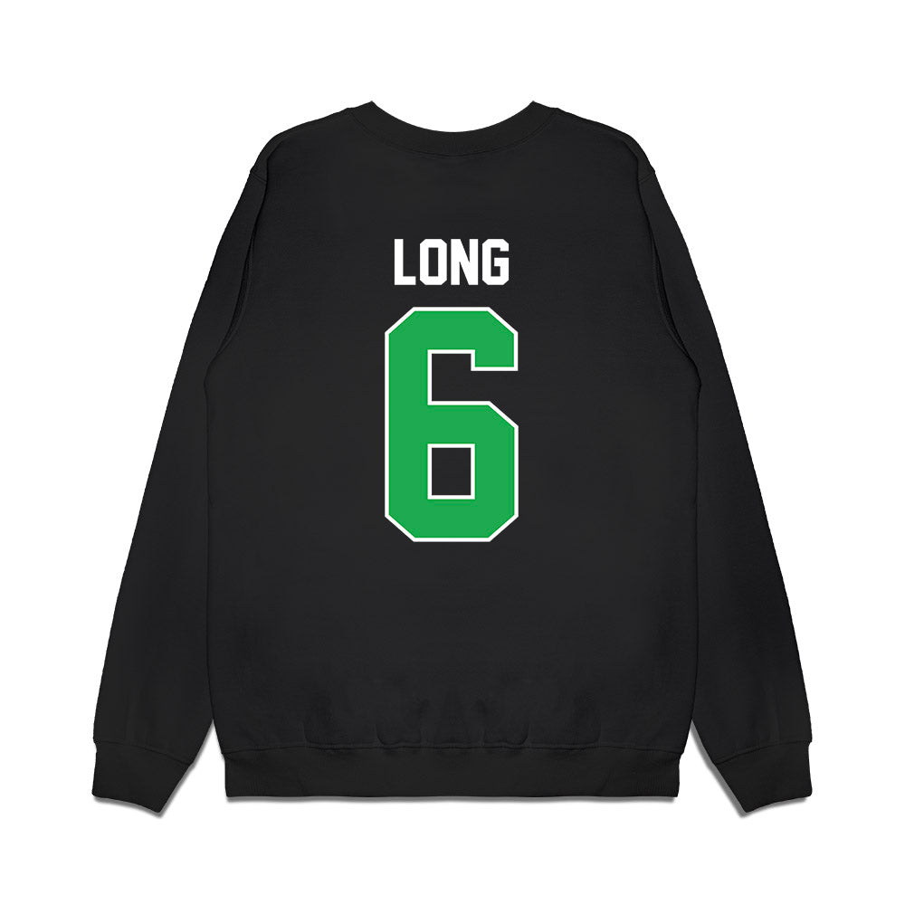 Marshall - NCAA Football : Jacqai Long - Vintage Helmet Premium Crewneck Sweatshirt-1