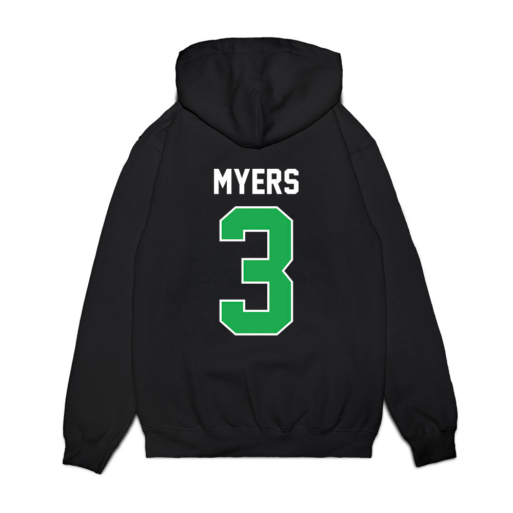 Marshall - NCAA Football : Marvae Myers - Vintage Helmet Premium Hooded Sweatshirt-1