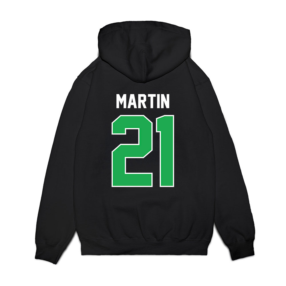 Marshall - NCAA Football : Tyas Martin - Vintage Helmet Premium Hooded Sweatshirt-1