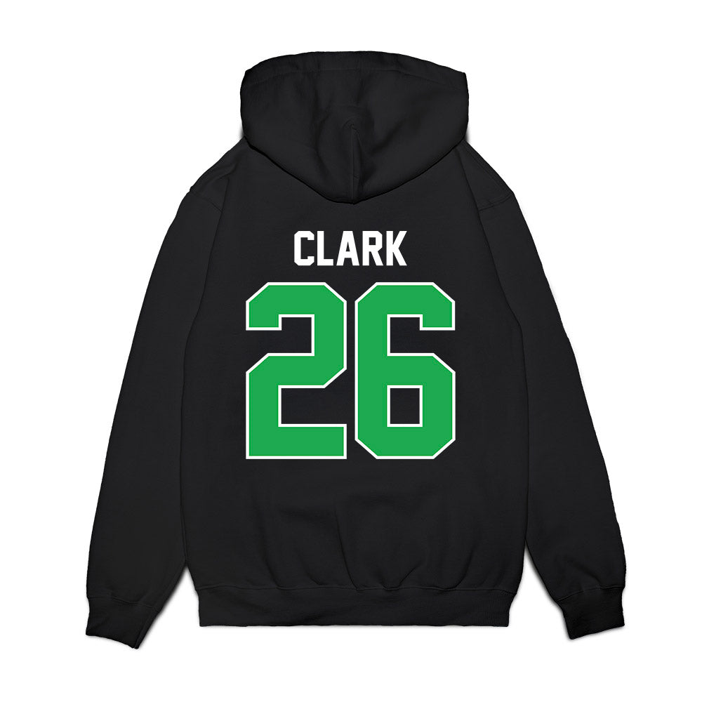 Marshall - NCAA Football : Caleb Clark - Vintage Helmet Premium Hooded Sweatshirt-1