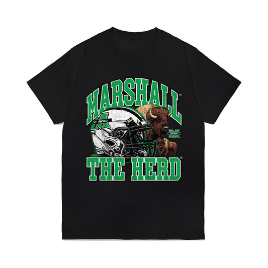 Marshall - NCAA Football : Christopher Stokes - Vintage Helmet Comfort Colors T-Shirt-0