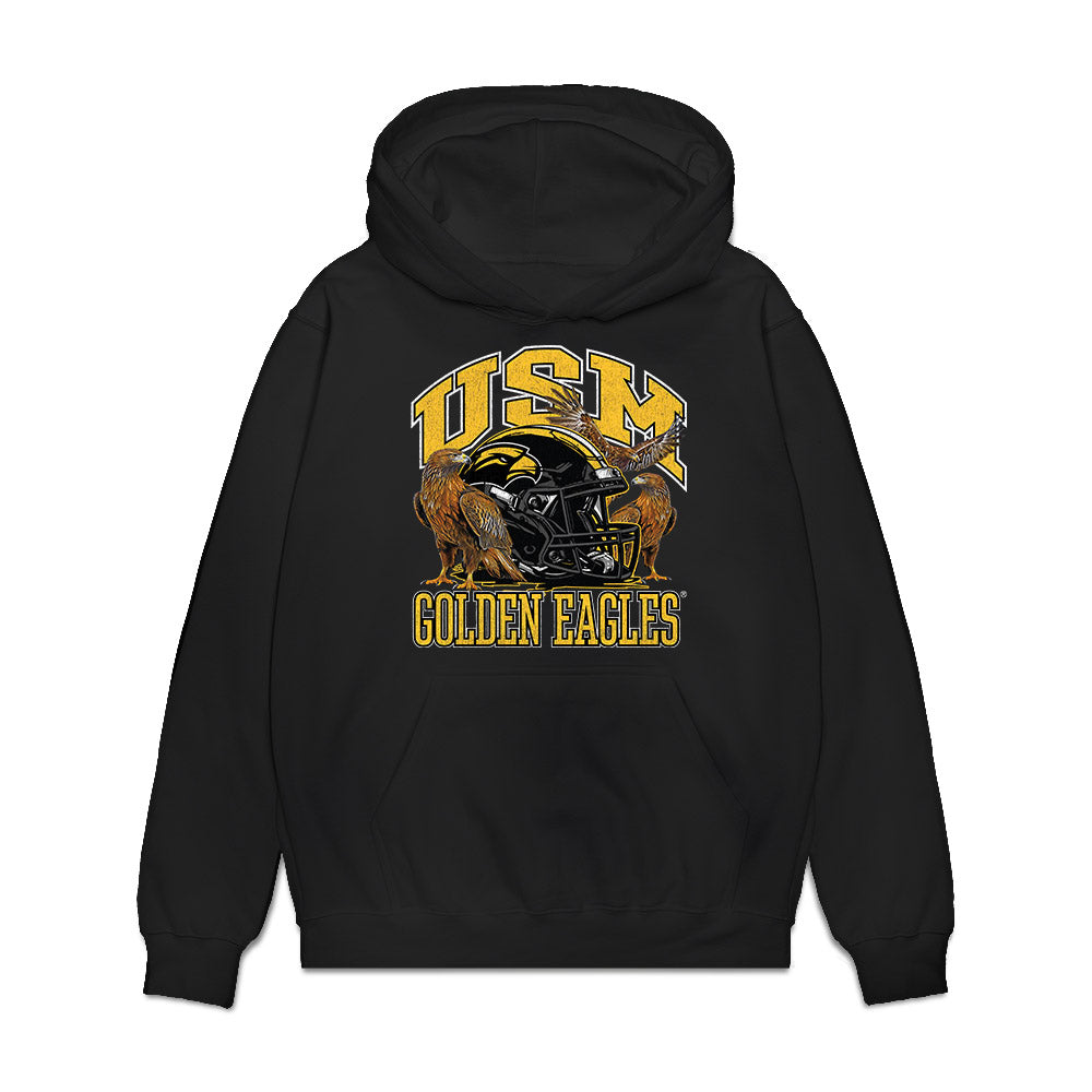 Southern Miss - NCAA Football : Corey Myrick - Vintage Sherseys Premium Hooded Sweatshirt-0