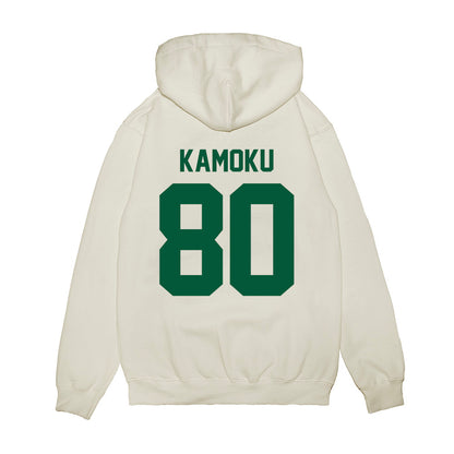 Hawaii - NCAA Football : Blaze Kamoku - Vintage Helmet Premium Hooded Sweatshirt-1