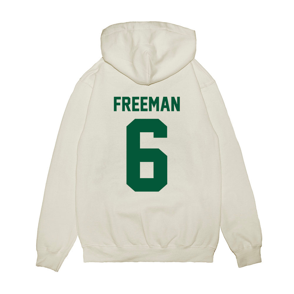 Hawaii - NCAA Football : Deliyon Freeman - Vintage Helmet Premium Hooded Sweatshirt-1