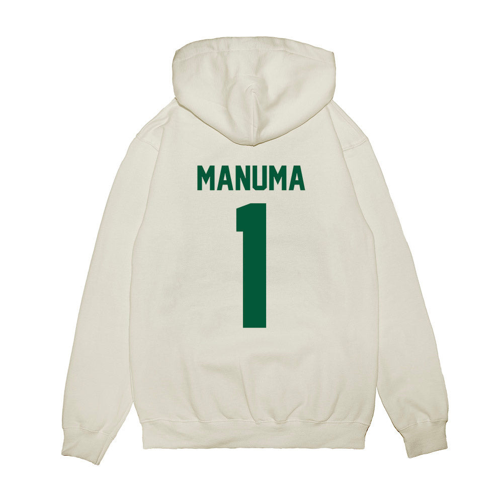 Hawaii - NCAA Football : Peter Manuma - Vintage Helmet Premium Hooded Sweatshirt-1
