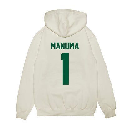 Hawaii - NCAA Football : Peter Manuma - Vintage Helmet Premium Hooded Sweatshirt-1