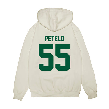 Hawaii - NCAA Football : Zoram Petelo - Vintage Helmet Premium Hooded Sweatshirt-1