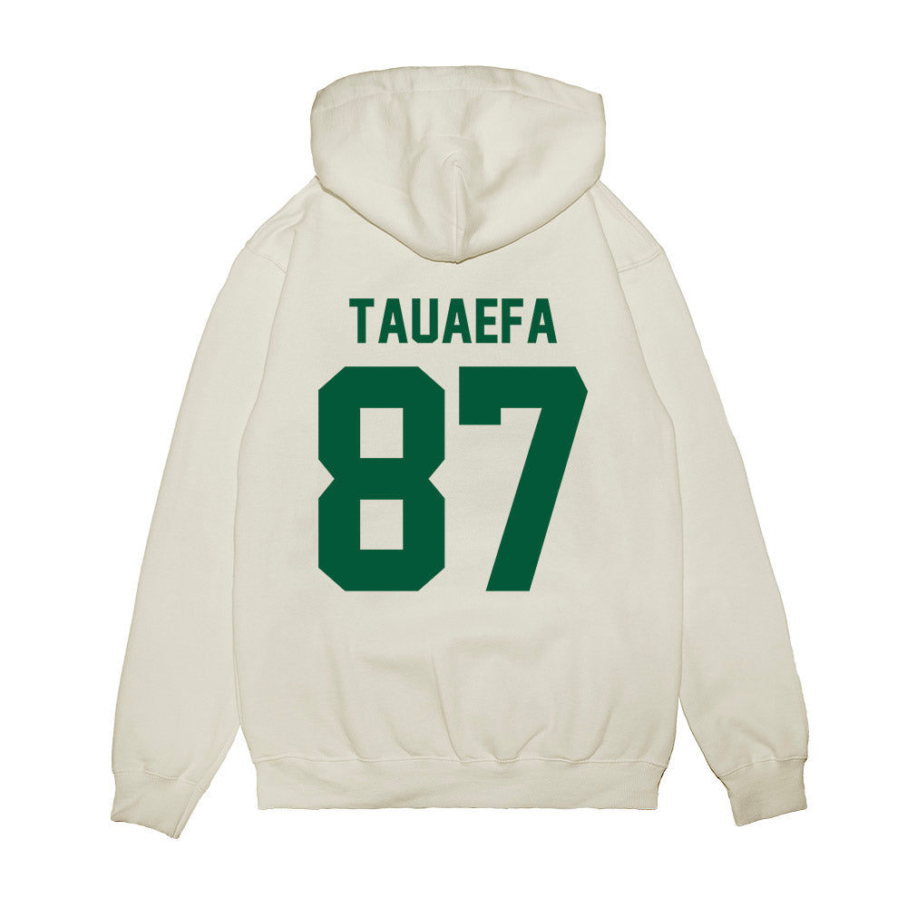 Hawaii - NCAA Football : Devon Tauaefa - Vintage Helmet Premium Hooded Sweatshirt-1