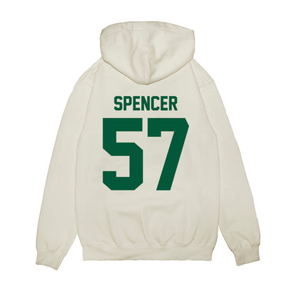 Hawaii - NCAA Football : Ethan Spencer - Vintage Helmet Premium Hooded Sweatshirt-1