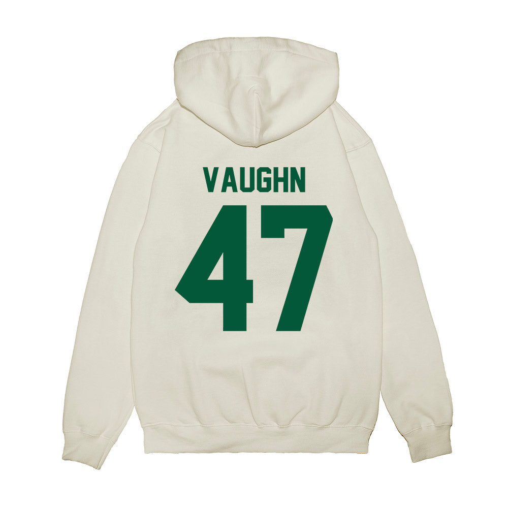 Hawaii - NCAA Football : Christian Vaughn - Vintage Helmet Premium Hooded Sweatshirt-1