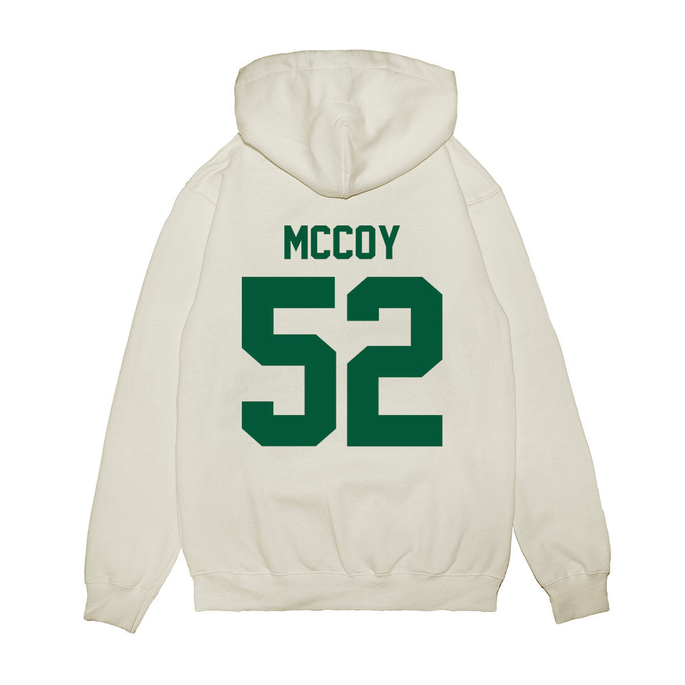 Hawaii - NCAA Football : Luther McCoy - Vintage Helmet Premium Hooded Sweatshirt-1