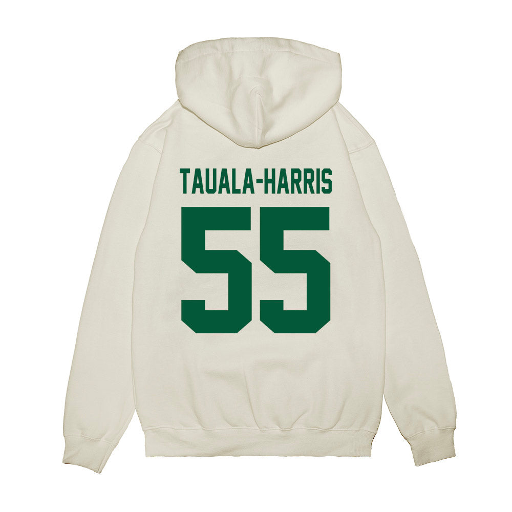 Hawaii - NCAA Football : Jay Tauala-Harris - Vintage Helmet Premium Hooded Sweatshirt-1