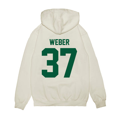 Hawaii - NCAA Football : Riis Weber - Vintage Helmet Premium Hooded Sweatshirt-1