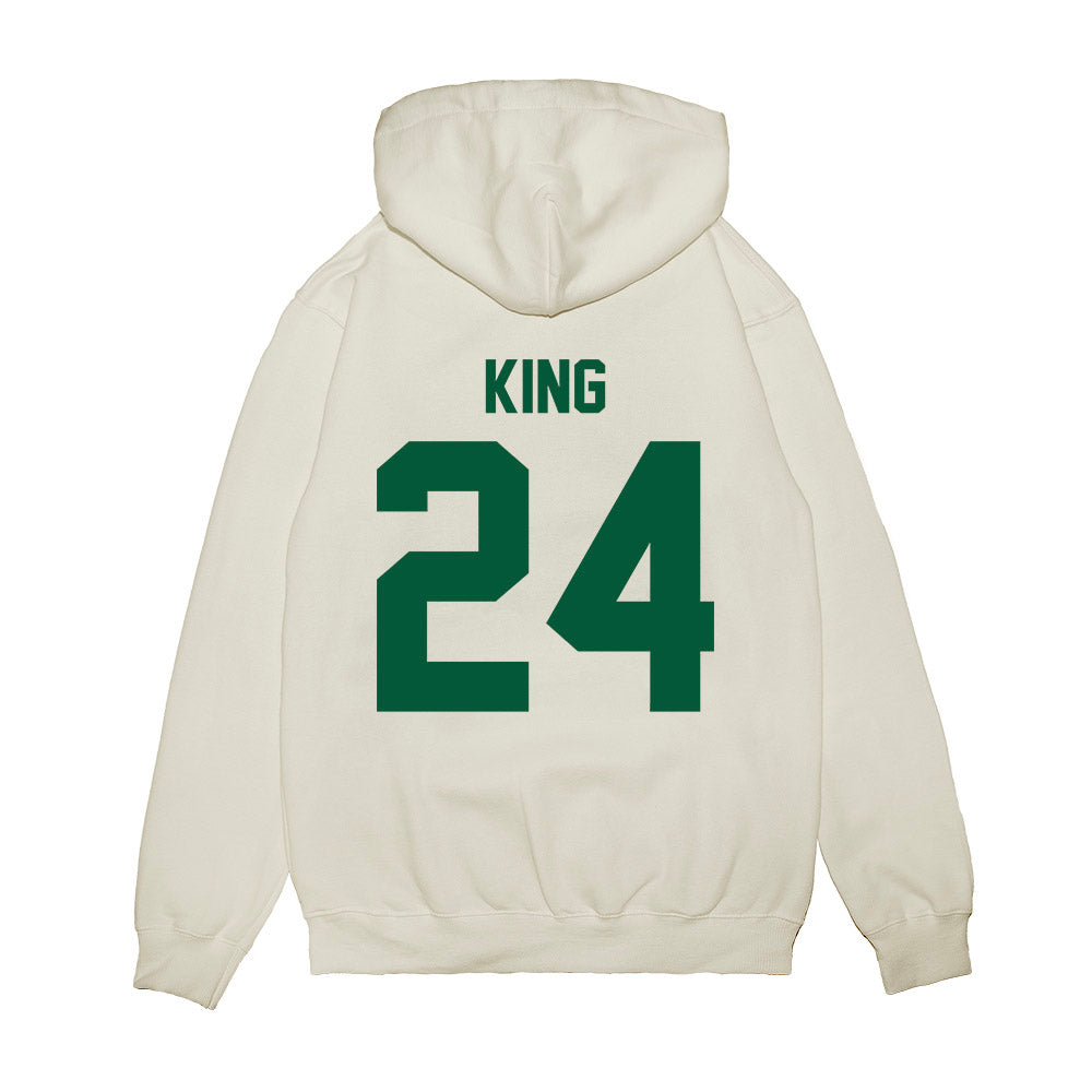 Hawaii - NCAA Football : Devyn King - Vintage Helmet Premium Hooded Sweatshirt-1