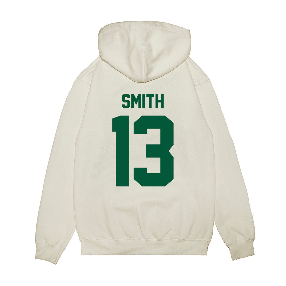 Hawaii - NCAA Football : Jalen Smith - Vintage Helmet Premium Hooded Sweatshirt-1
