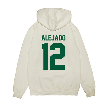 Hawaii - NCAA Football : Micah Alejado - Vintage Helmet Premium Hooded Sweatshirt-1