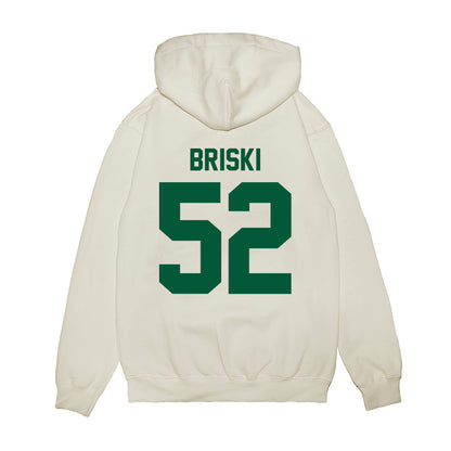 Hawaii - NCAA Football : Dean Briski - Vintage Helmet Premium Hooded Sweatshirt-1
