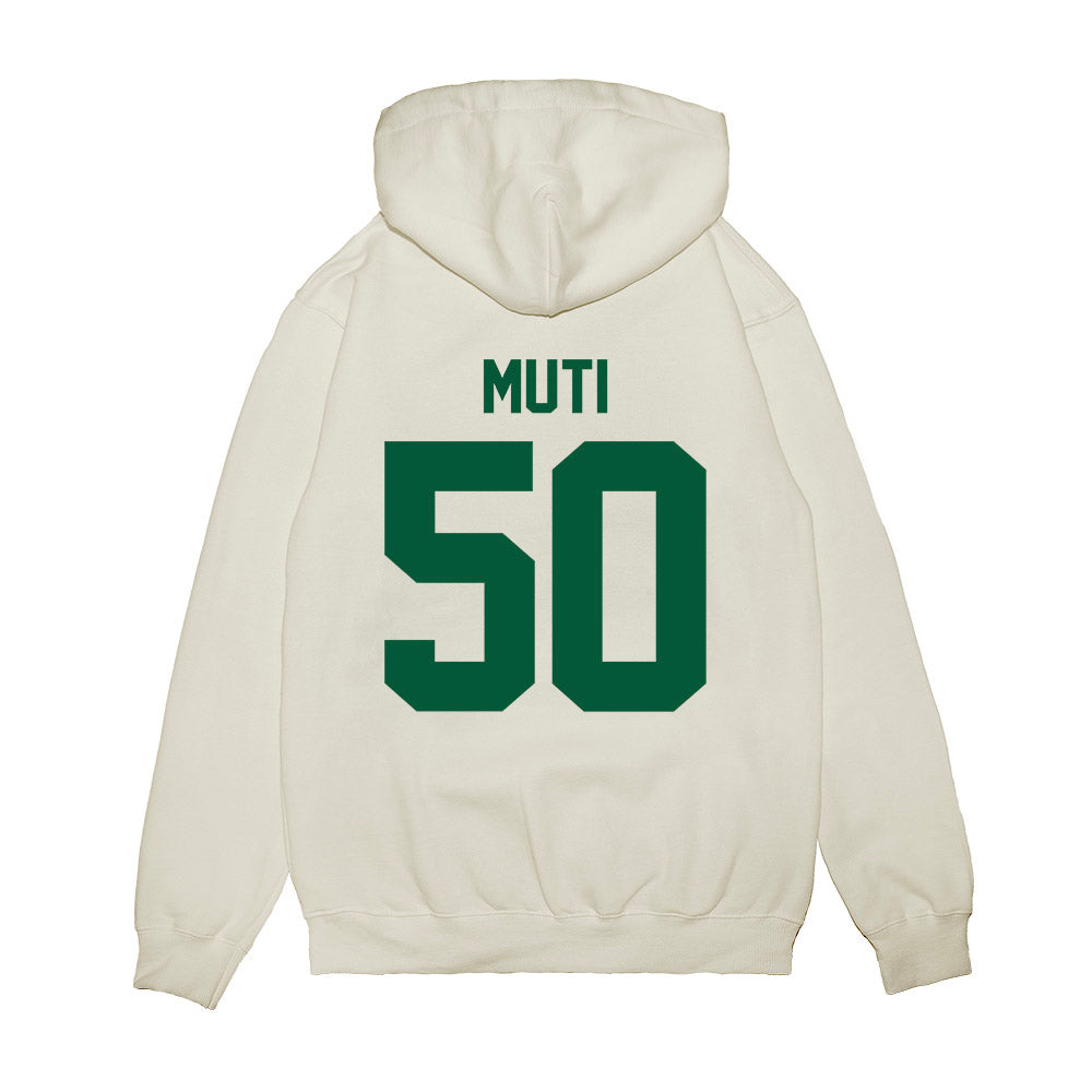 Hawaii - NCAA Football : Tu'i Neau Muti - Vintage Helmet Premium Hooded Sweatshirt-1