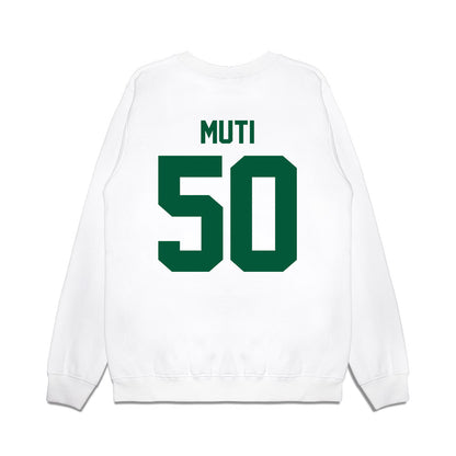 Hawaii - NCAA Football : Tu'i Neau Muti - Vintage Helmet Premium Crewneck Sweatshirt-1