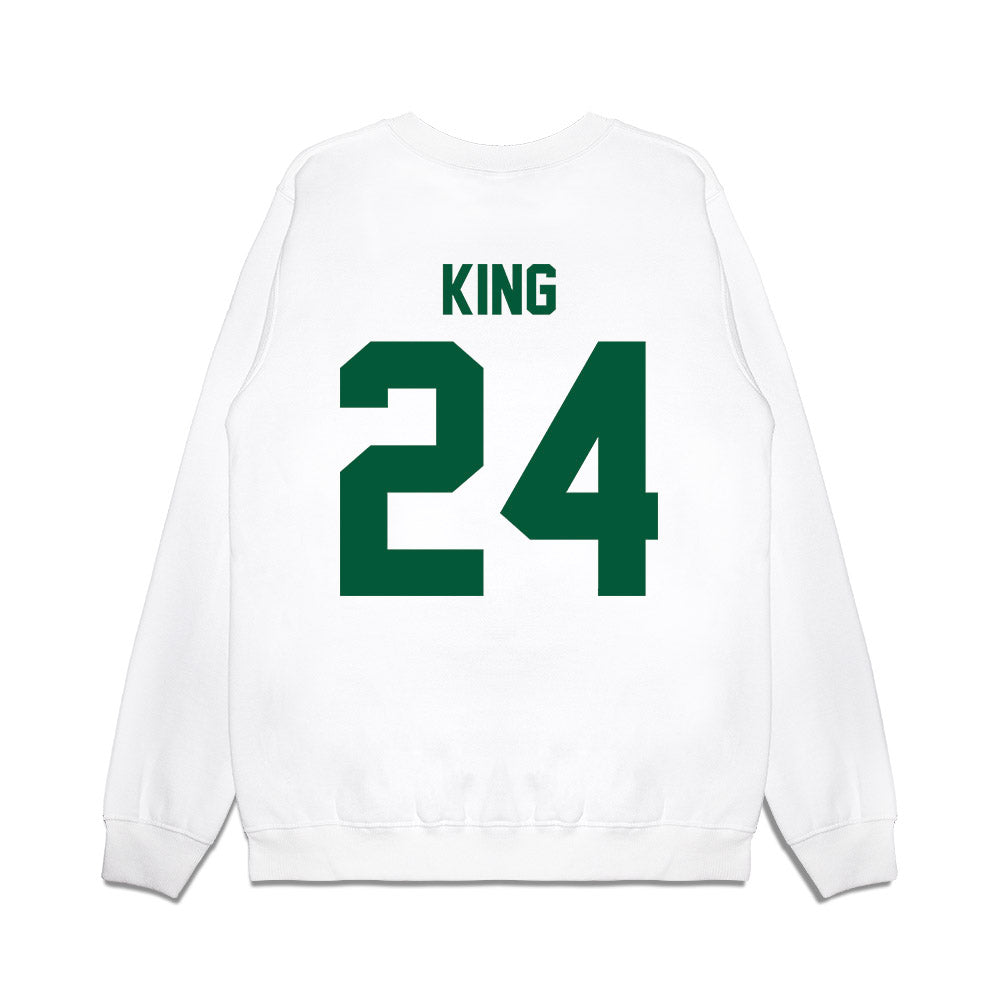 Hawaii - NCAA Football : Devyn King - Vintage Helmet Premium Crewneck Sweatshirt-1