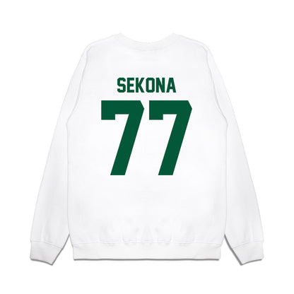 Hawaii - NCAA Football : Jamar Sekona - Vintage Helmet Premium Crewneck Sweatshirt-1
