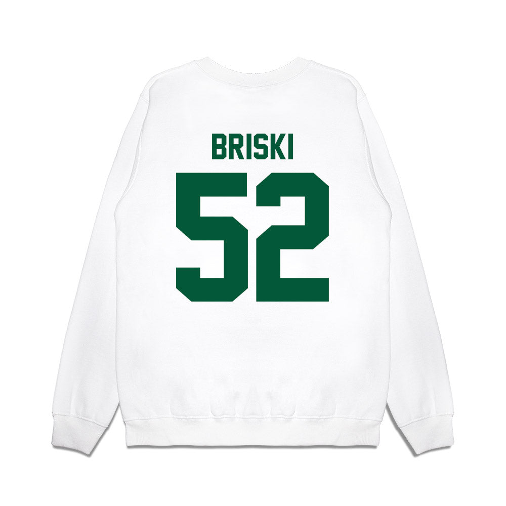Hawaii - NCAA Football : Dean Briski - Vintage Helmet Premium Crewneck Sweatshirt-1