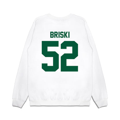 Hawaii - NCAA Football : Dean Briski - Vintage Helmet Premium Crewneck Sweatshirt-1