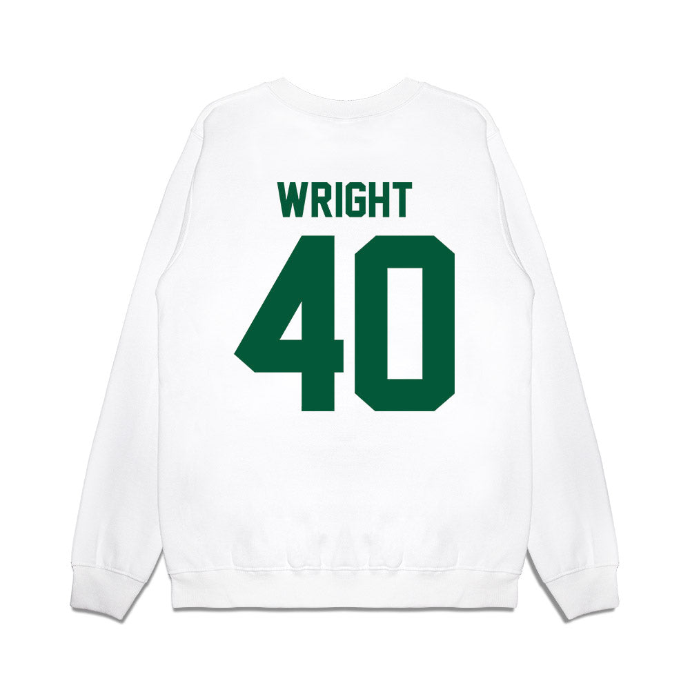 Hawaii - NCAA Football : Jeremiah Wright - Vintage Helmet Premium Crewneck Sweatshirt-1