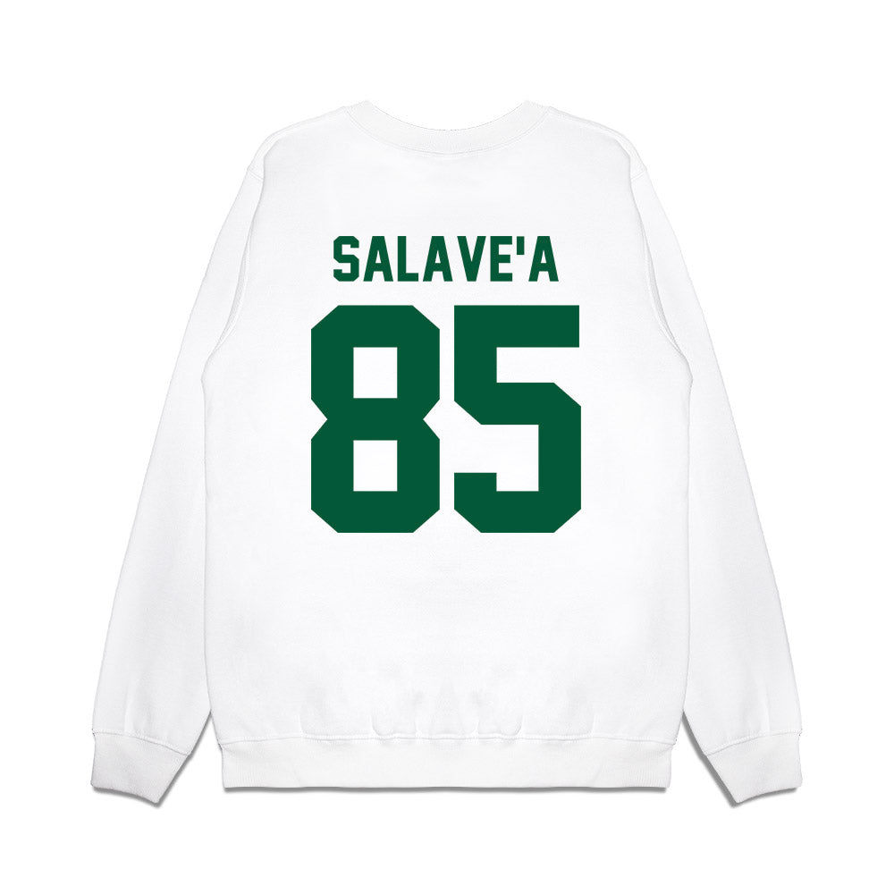 Hawaii - NCAA Football : Okland Salave'a - Vintage Helmet Premium Crewneck Sweatshirt-1
