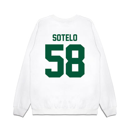Hawaii - NCAA Football : Zhen-keith Sotelo - Vintage Helmet Premium Crewneck Sweatshirt-1