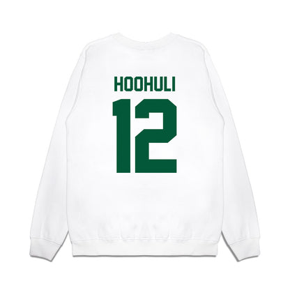 Hawaii - NCAA Football : Wynden Hoohuli - Vintage Helmet Premium Crewneck Sweatshirt-1